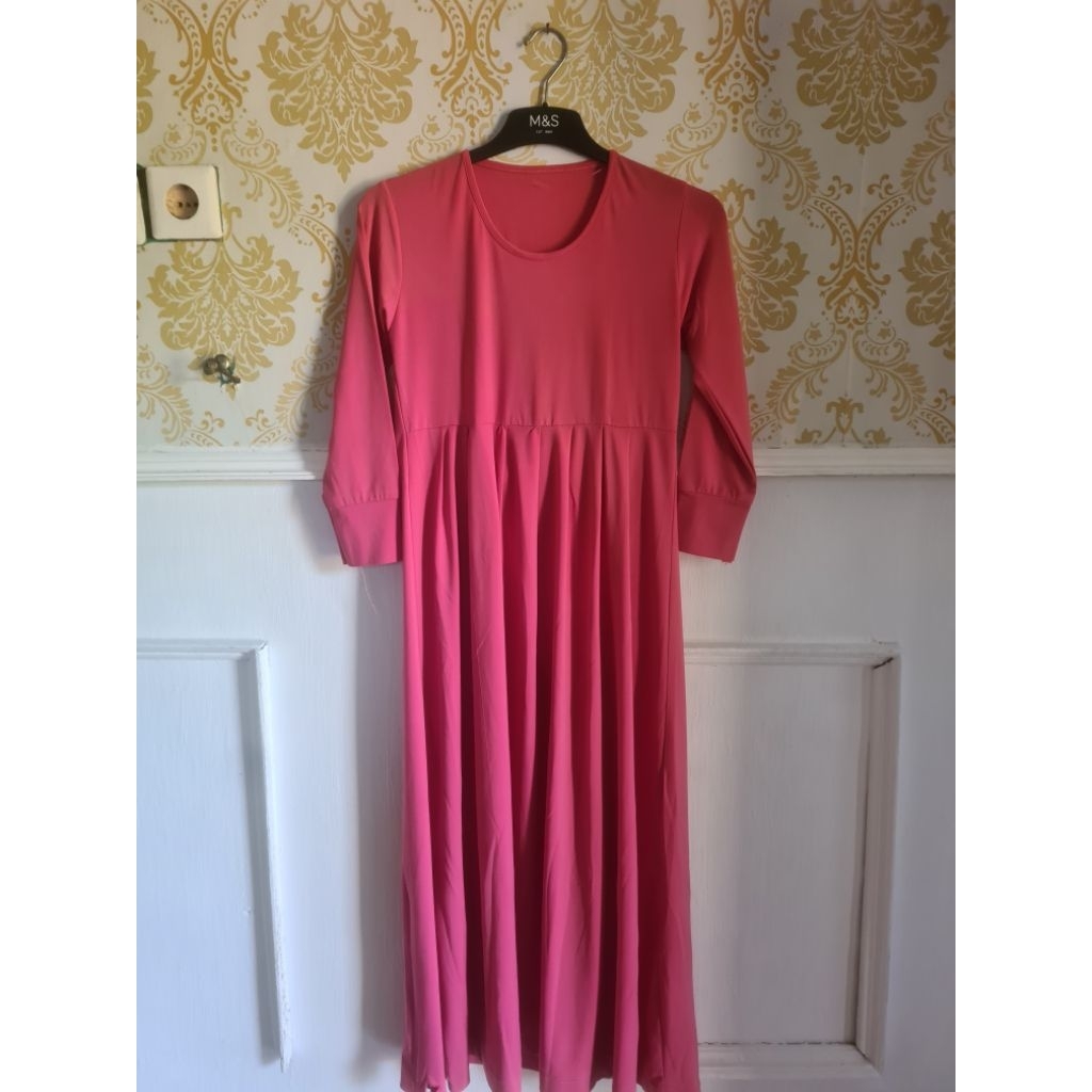 gamis anak pink