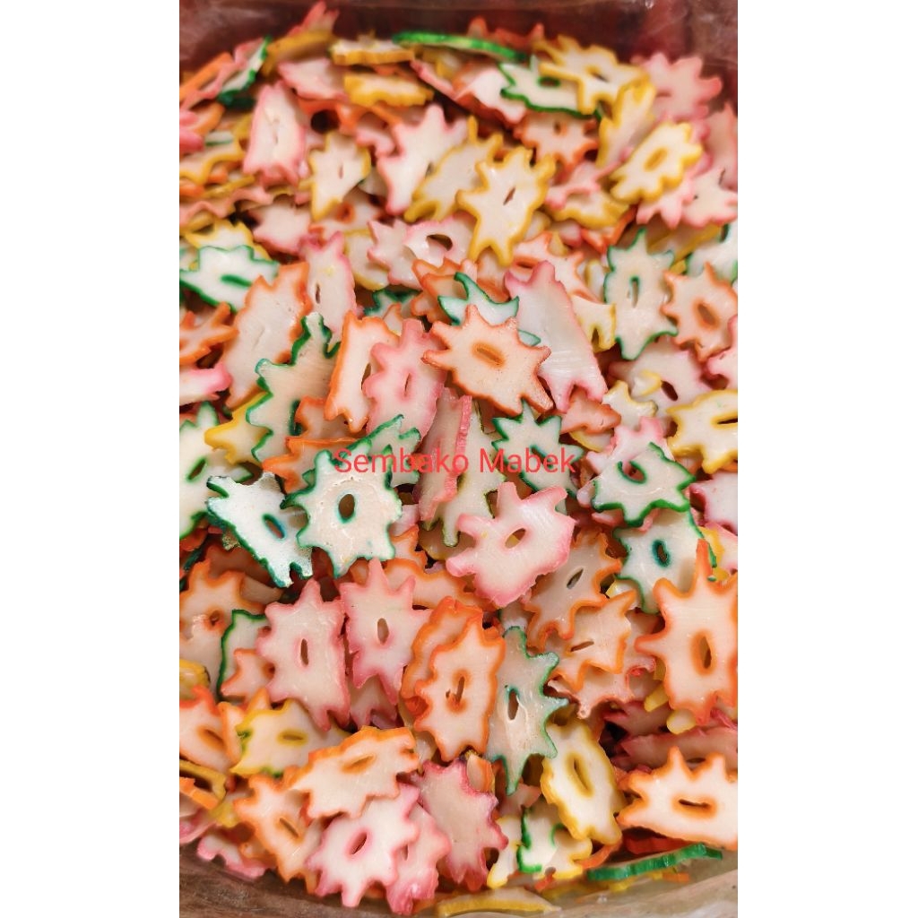 

krupuk bunga / kerupuk warna warni Keripik bawang 100gr
