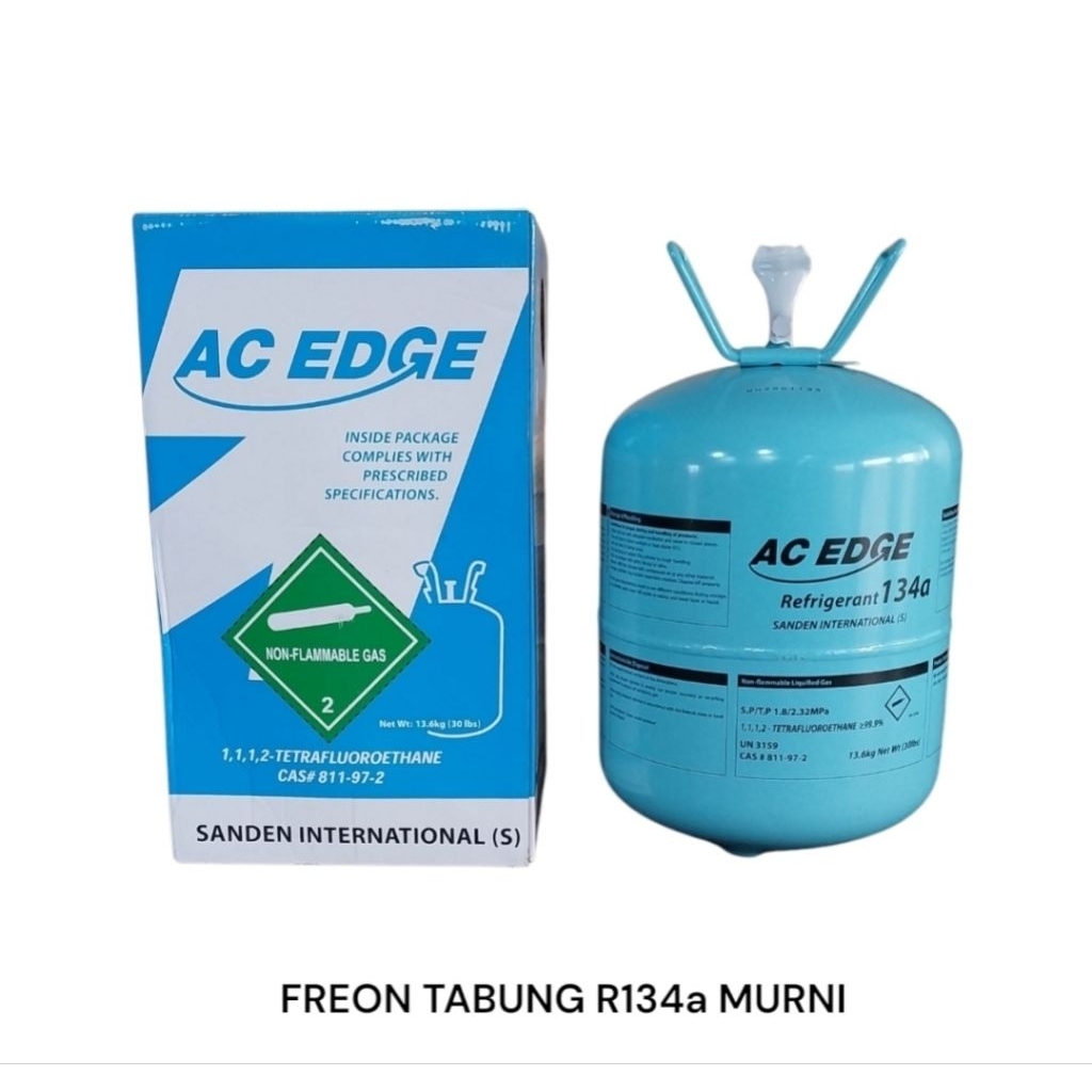 FREON TABUNG R134A ASLI HFC-134a FREON AC MOBIL MURNI 1 GALON