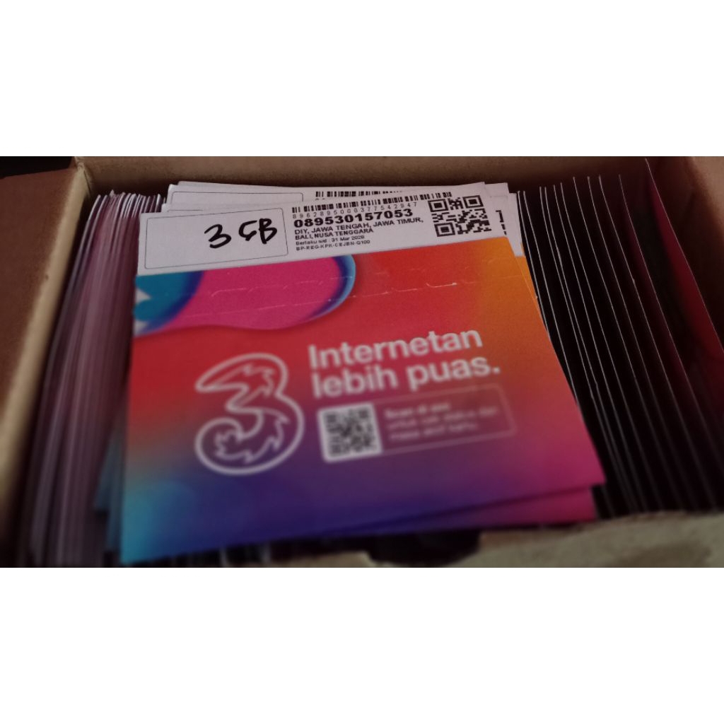 PERDANA THREE 3GB/1bulan NASIONAL