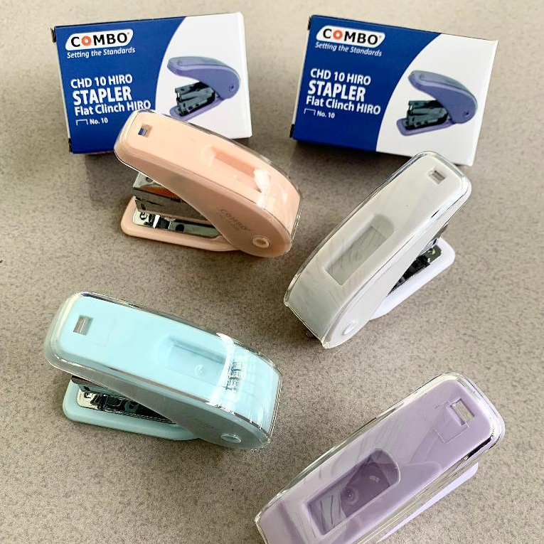 

Stapler Effortless Flat Clinch Hiro Combo CHD-10 - Stapler Combo No. 10 - Alat Staples Kecil No. 10