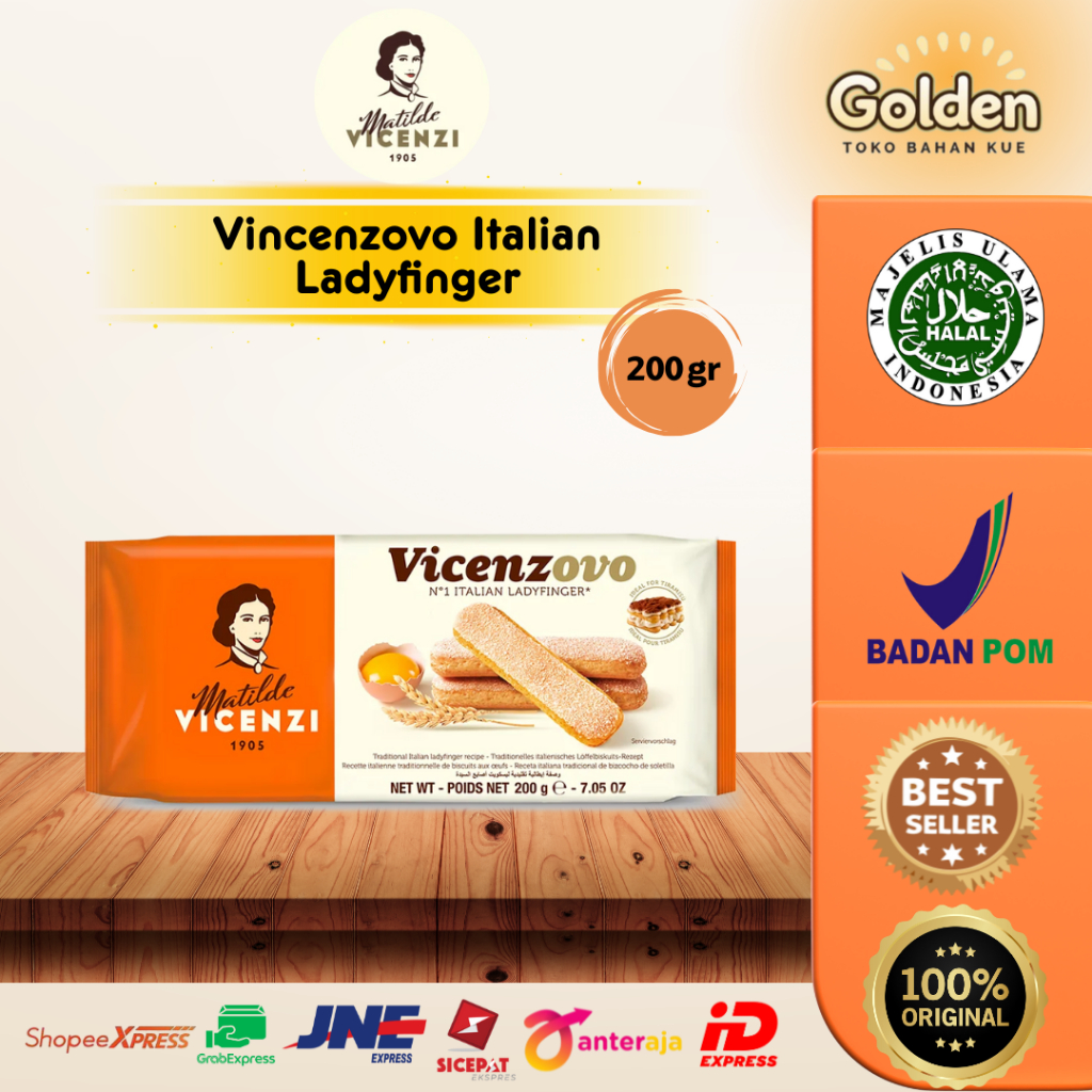 

Vincenzovo Italian Ladyfinger 200 gr | Ladyfinger murah original
