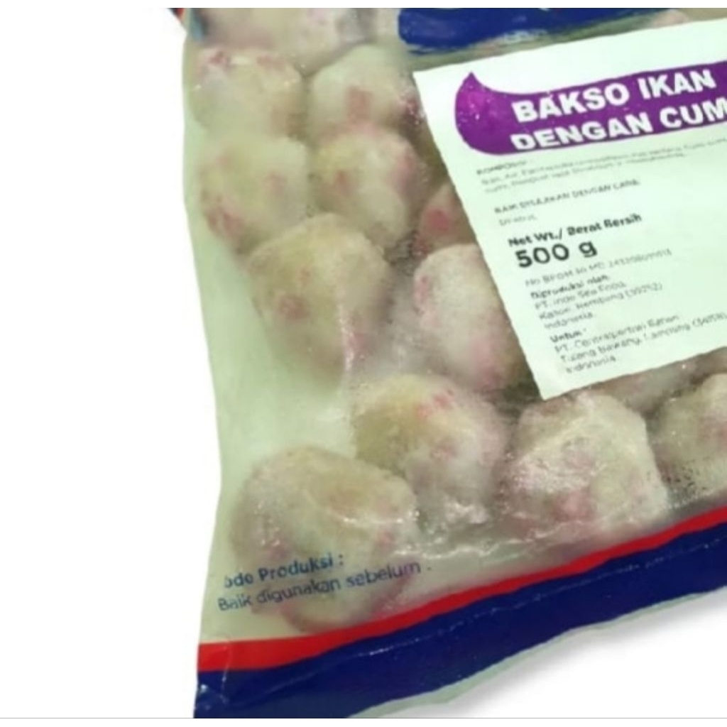 

Shifudo Bakso ikan dengan cumi 500 Gr - Baso Ikan Cumi - Bahan Sate Seafood, Steamboat,tomyam