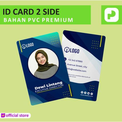 

ID Card Bolak Balik kantor Bahan PVC Premium