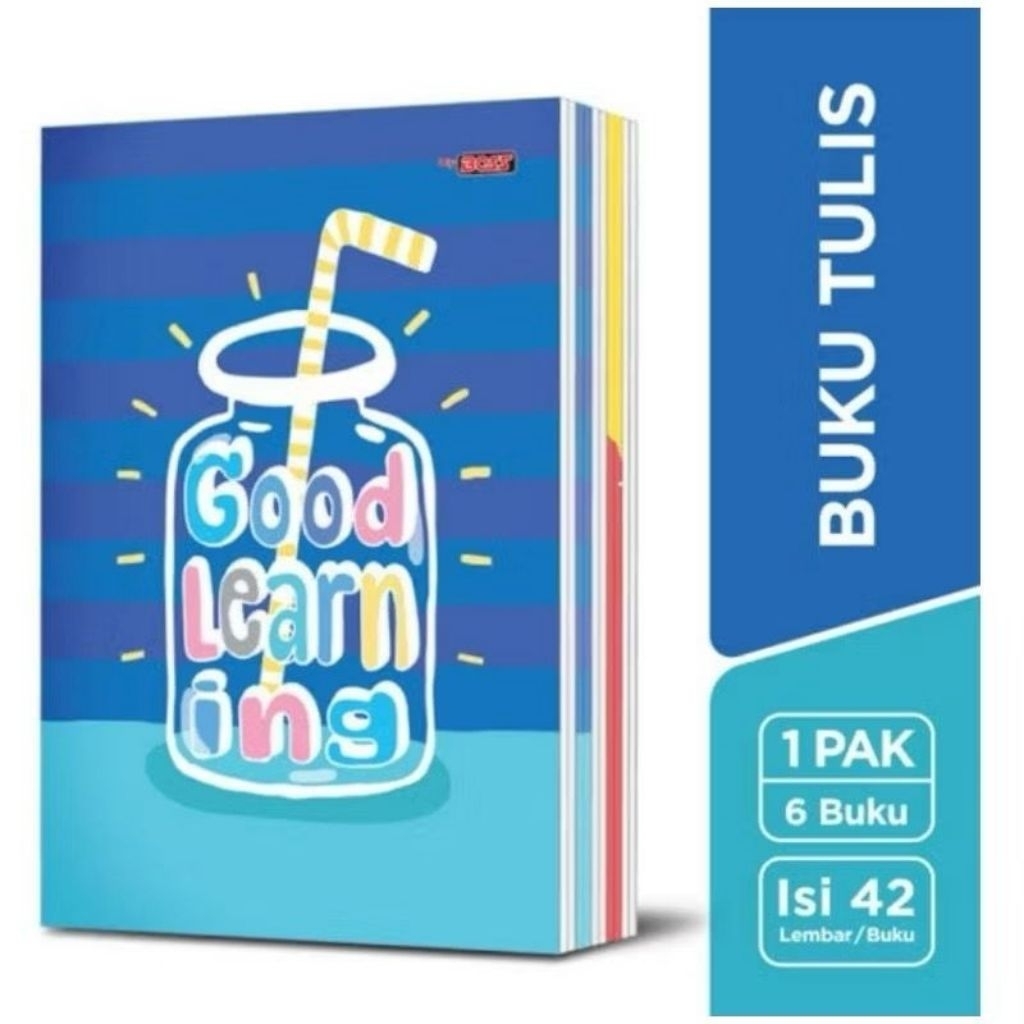 

6 Pack Buku Tulis Panjang BigBozz 42 Lembar/Buku Tulis Panjang/Buku Tulis