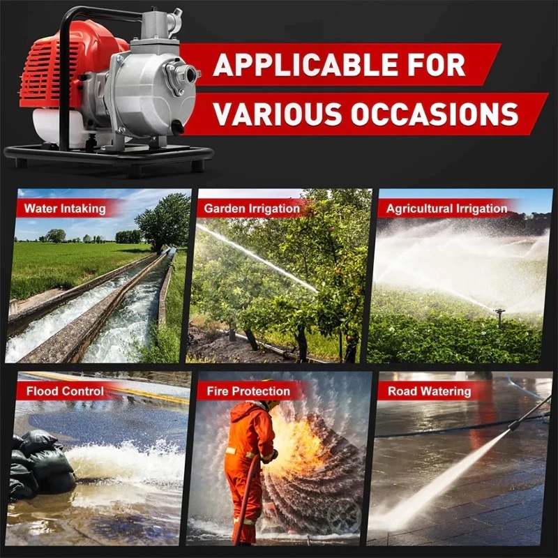 Mesin Pompa Air Bensin 1 inch Pompa irasi Alkon Water Pump Bensin Pompa Air Sawah Water Pump