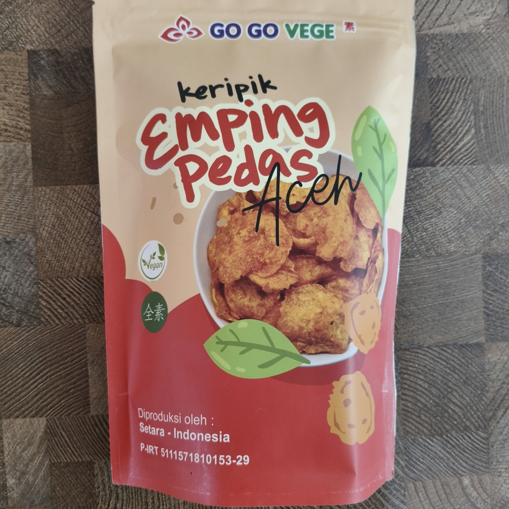 

Keripik Emping Pedas Aceh - Go Go Vege