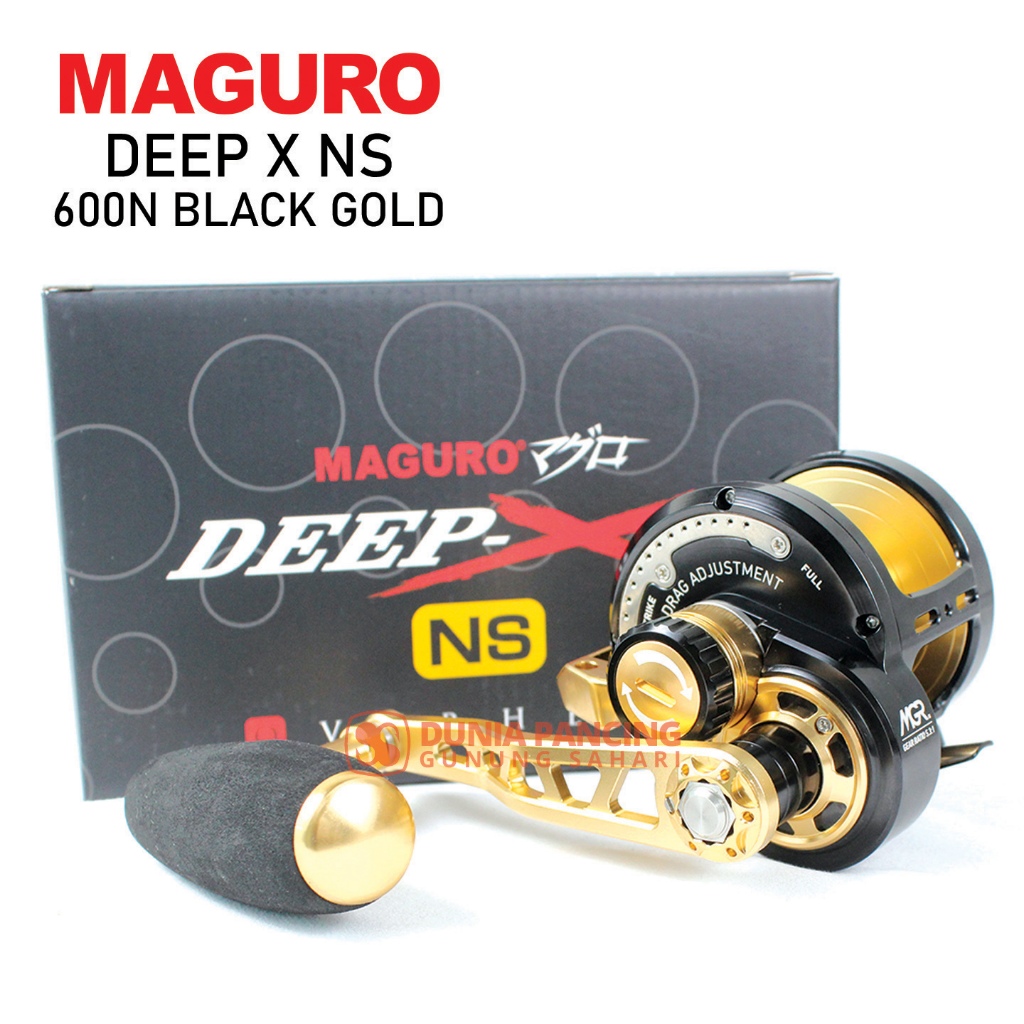 Reel Overhead Maguro Deep X NS 2021 600N (Handle Kanan) & 600NL (Handle Kiri) Pilih Varian
