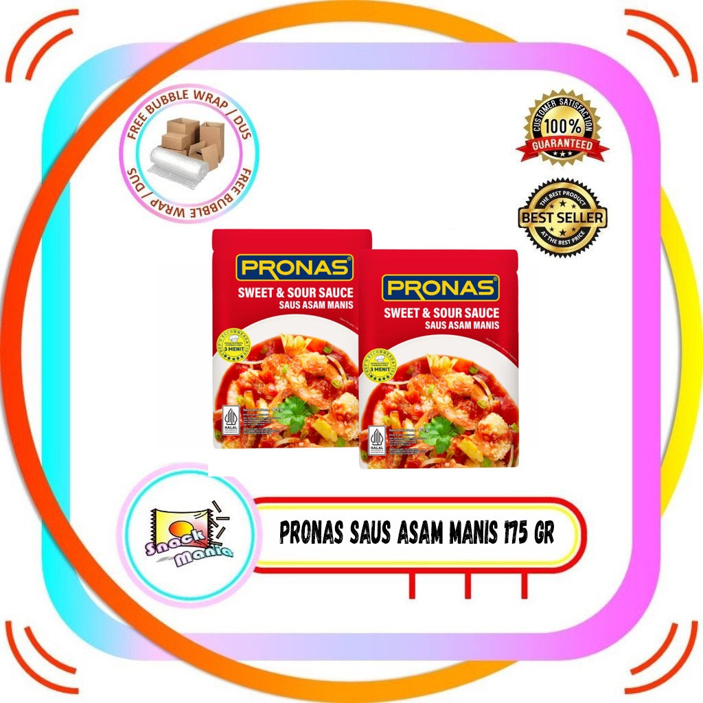

Pronas Saos Stir Fry Sweet and Sour Sauce 175 gr Saus Asam Manis
