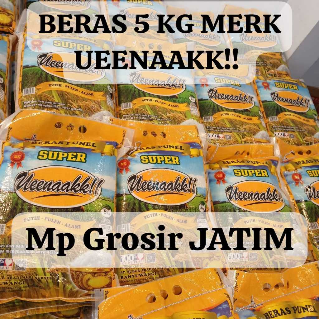 

BERAS PUNEL BERSIH MERK UEENAAKK 5 KG X 2 PCS