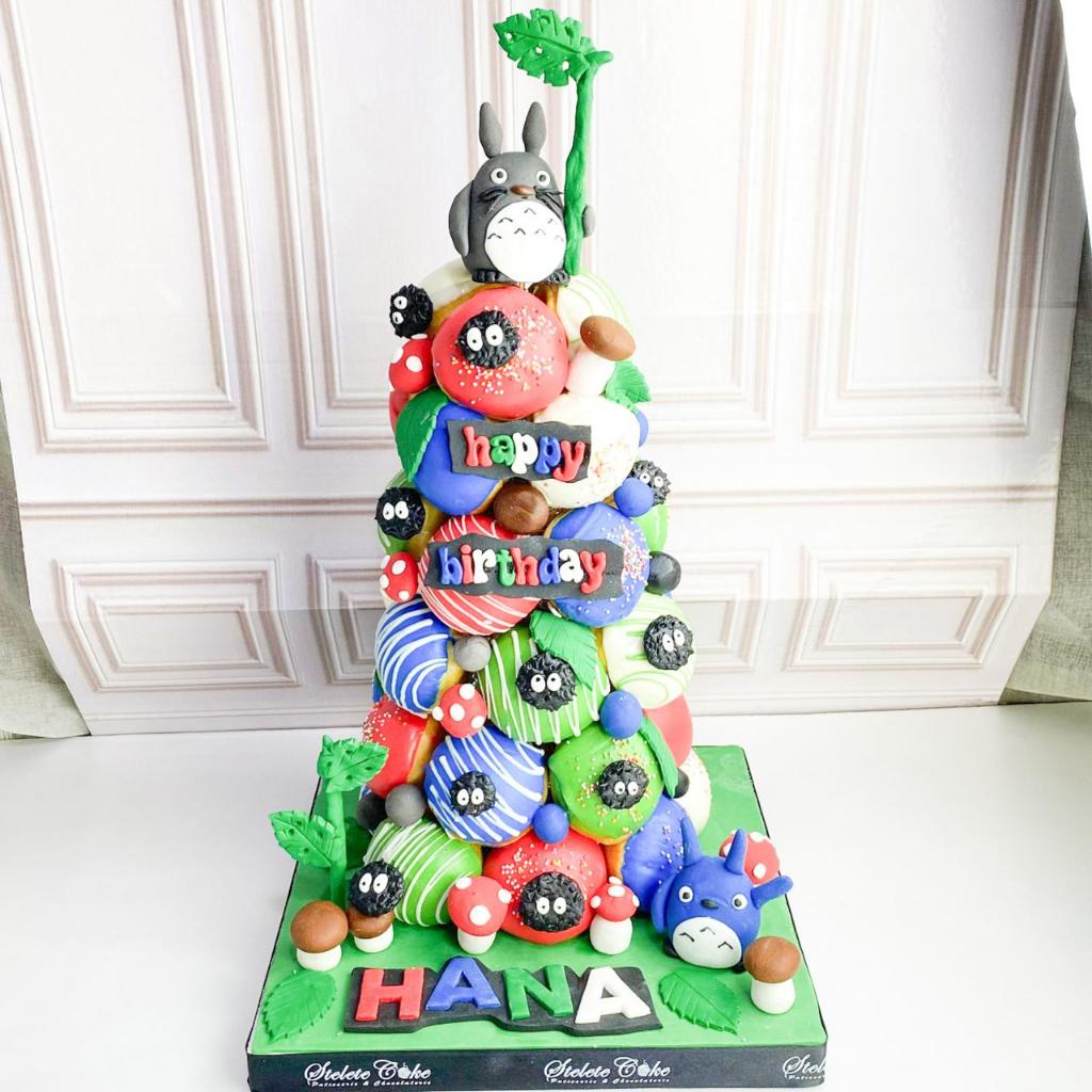 

Donat/Donat Ulang tahun/Donat Tower Tema Totoro/Donat Birthday Jakarta