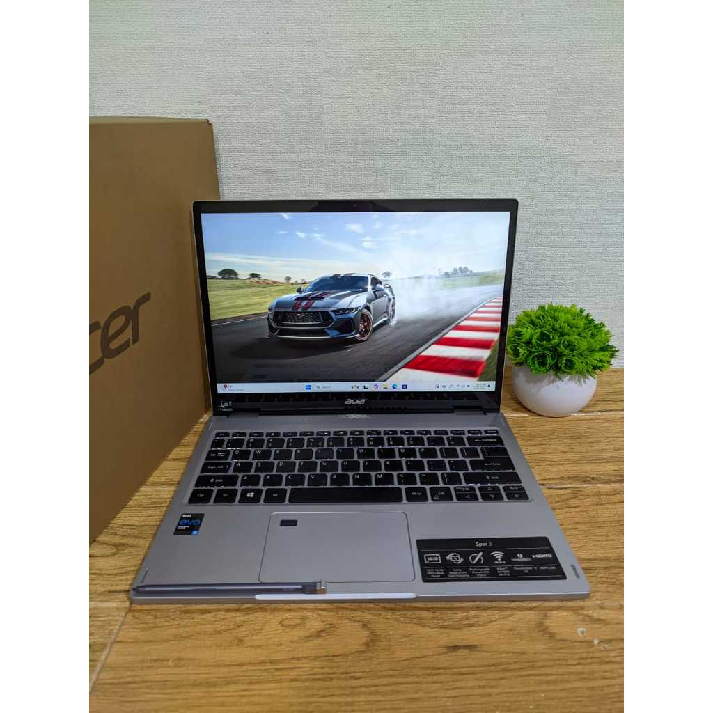 LAPTOP ACER SPIN SP313-51N INTEL CORE I5 GEN 11 RAM 8 SSD 512GB LAYAR 13,3"IPS TOUCHSCREEN FLIP 360