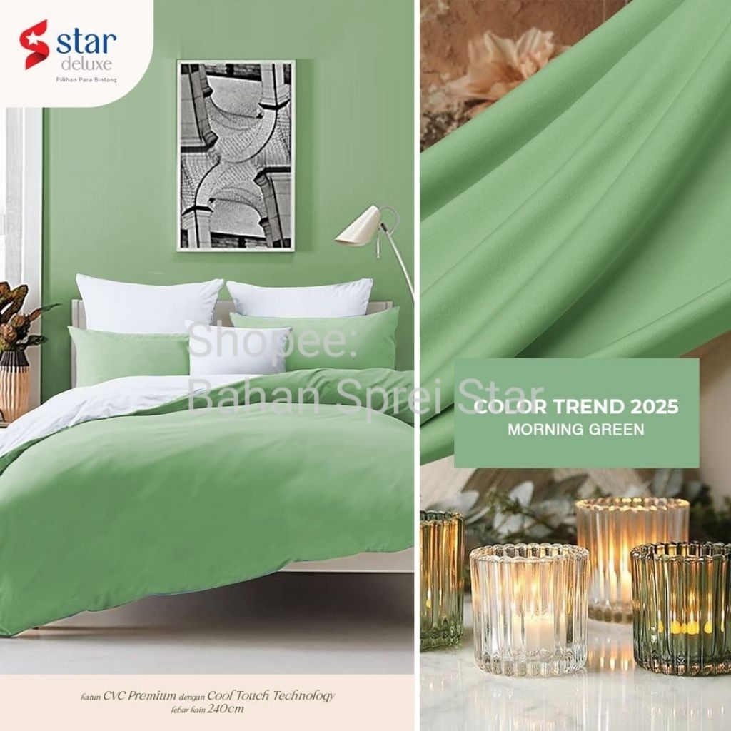 Bahan Kain Sprei Star - Polos Rainbow Series