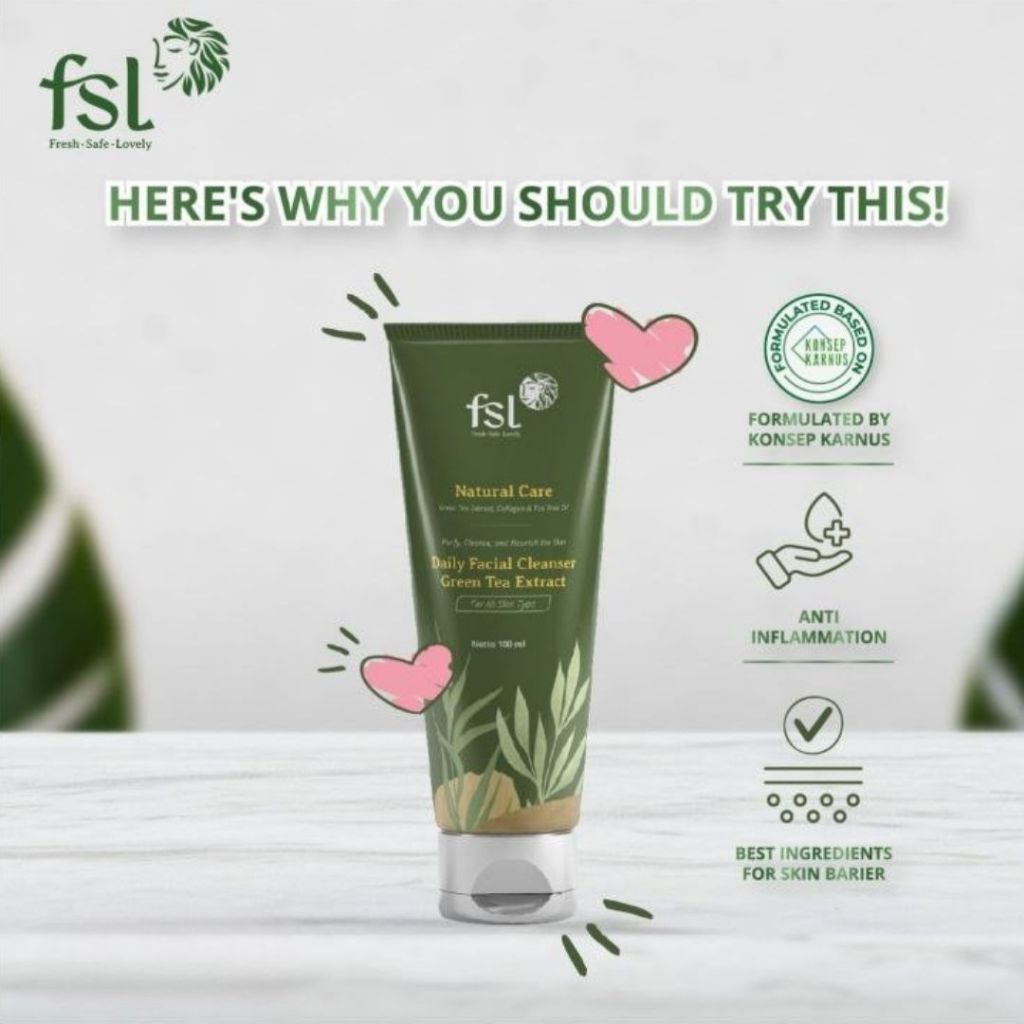 FSL Daily Facial Cleanser Sabun Muka Alami