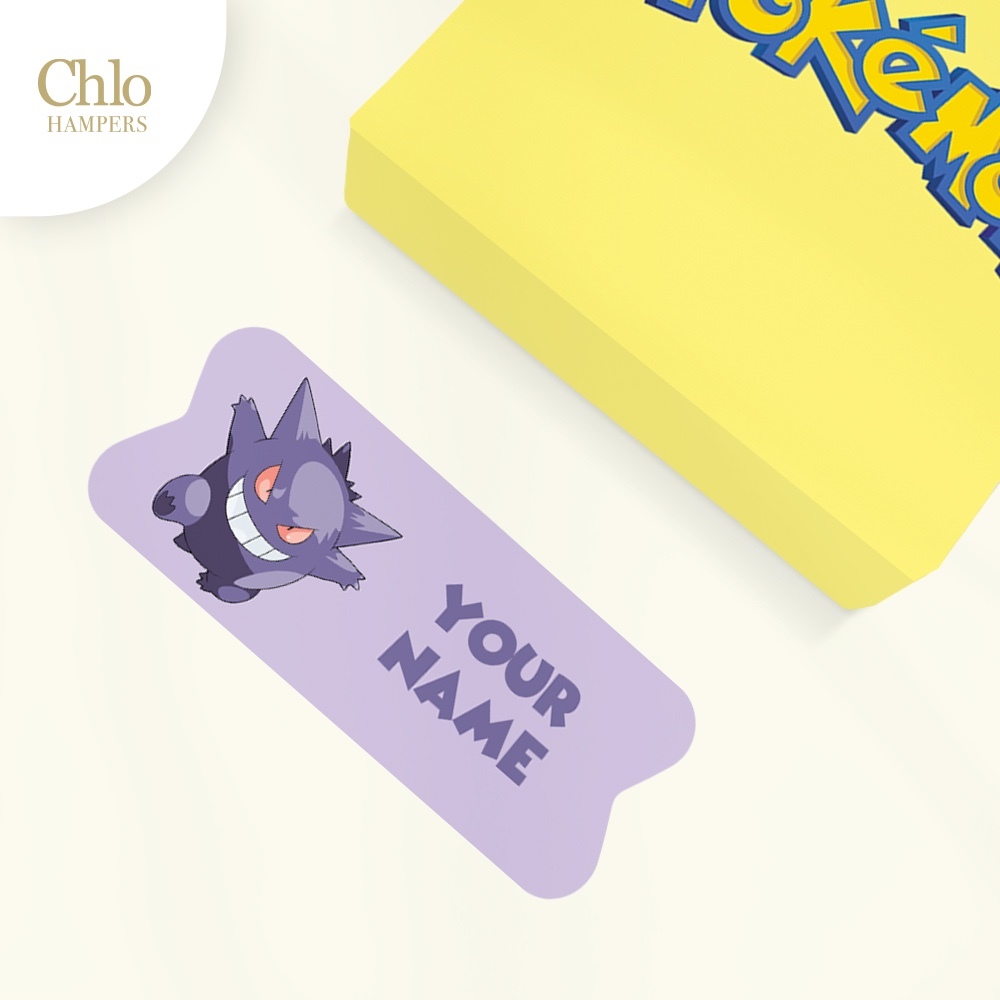 

Stiker Nama Custom Waterproof Pokemon Gengar