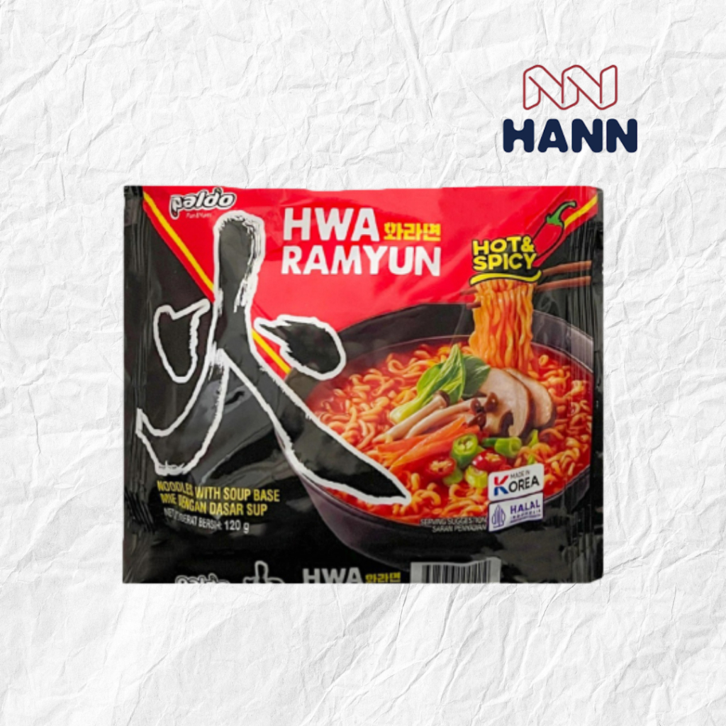 

PADLO HWA RAMYUN HOT SPICY / RAMEN MIE INSTANT NOODLE KOREA / halal