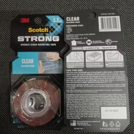 

double tape 3m clear transparan