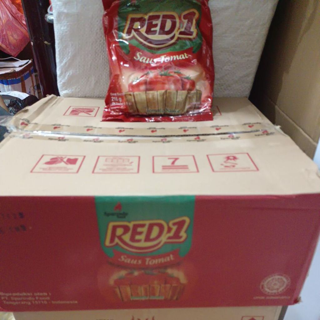 

Red 1 Saus Tomat perdus isi 20 pack @9gram