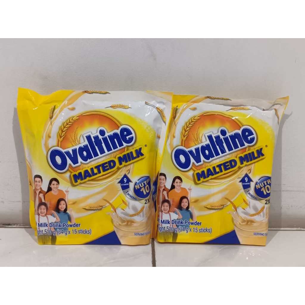 

Ovaltine Malted Milk Powder 510g (34 g x 15 sticks) Malaysia