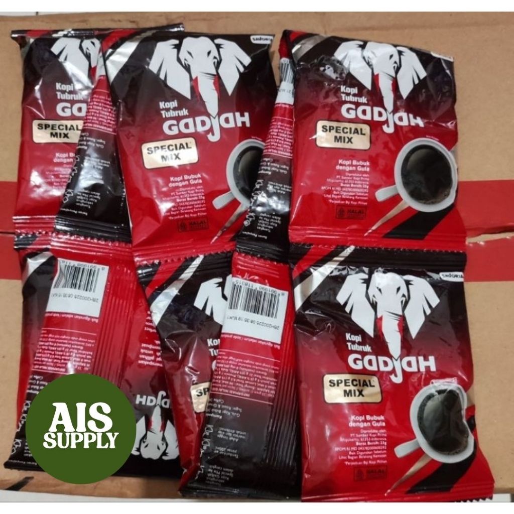 

Kopi Tubruk Gadjah Special Mix Renteng - Kopi dan Gula 10 Sachet x 23g