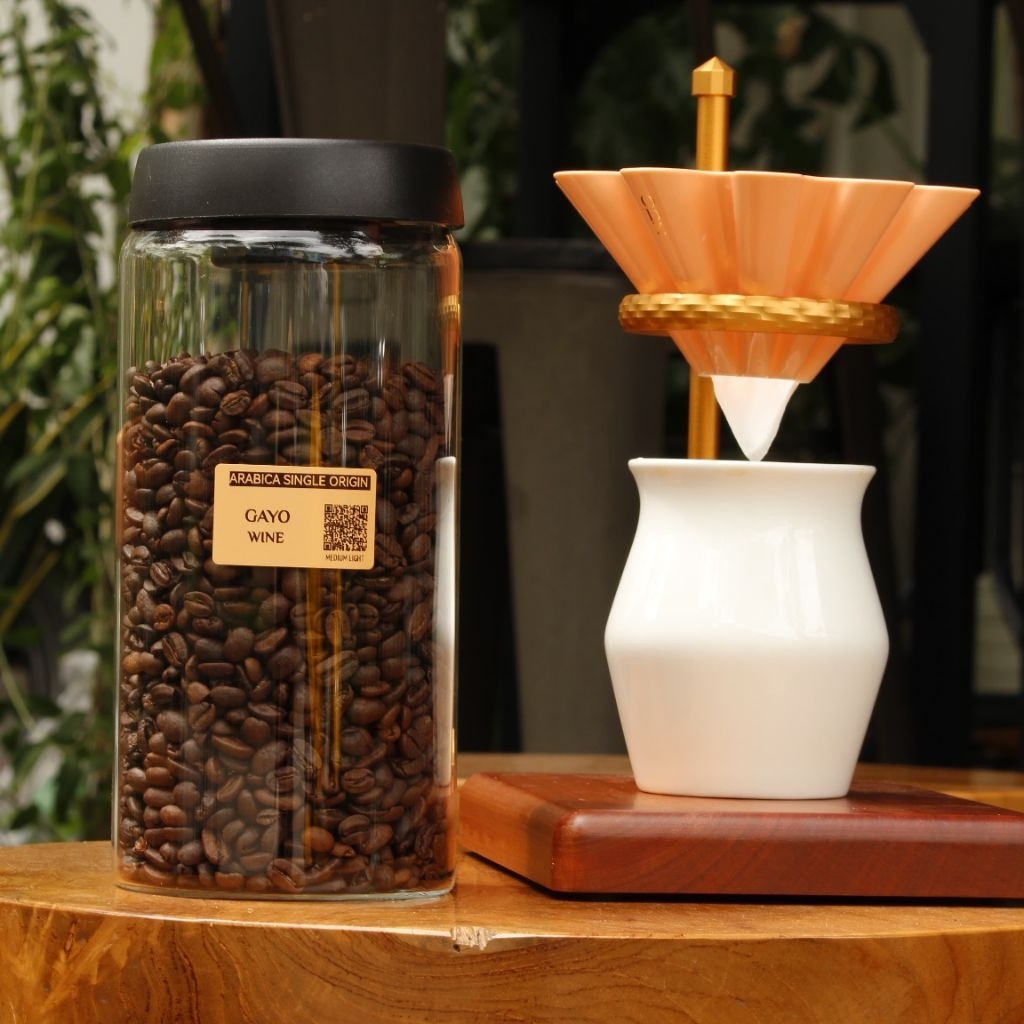 

Kopi Sangrai Arabika Gayo Wine Medium Light harga per 100gr