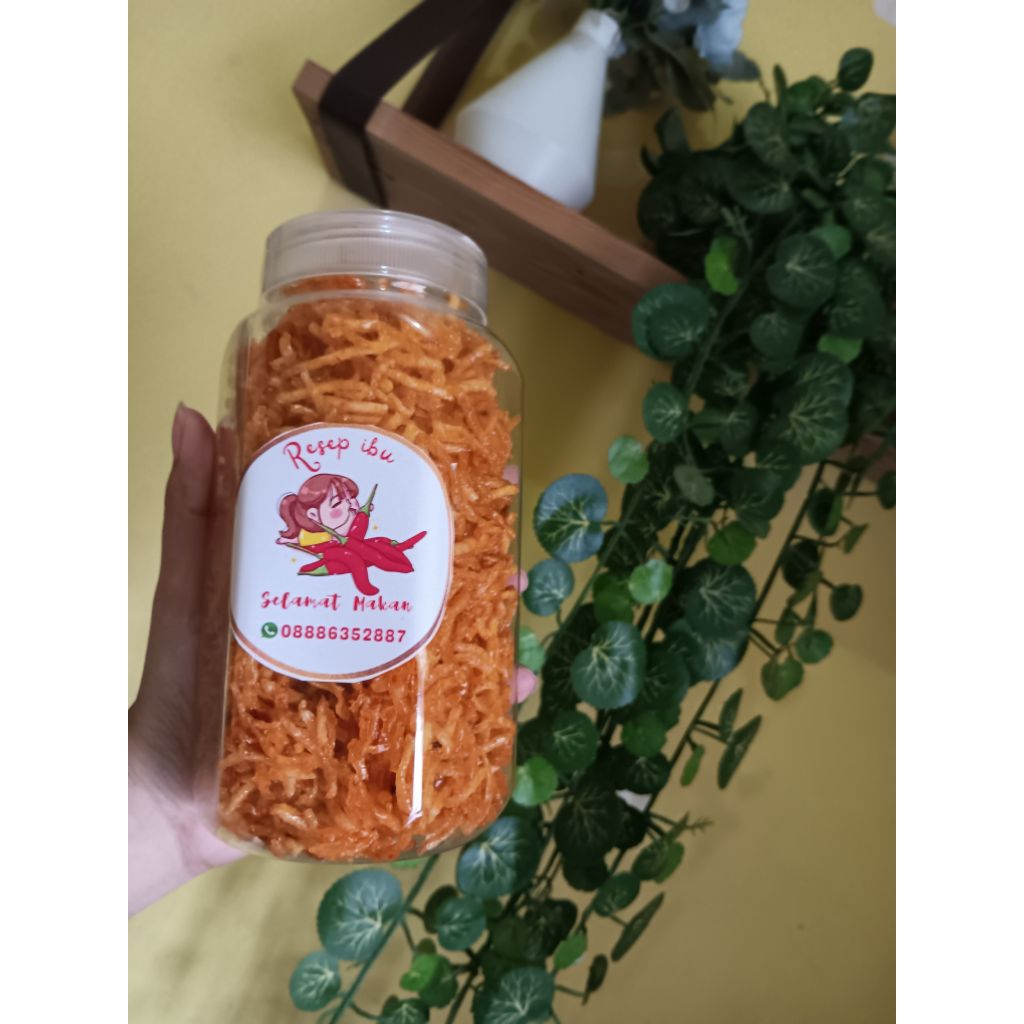 

Kentang mustofa Resep ibu toples 700ml isi 225 gram original pedas manis