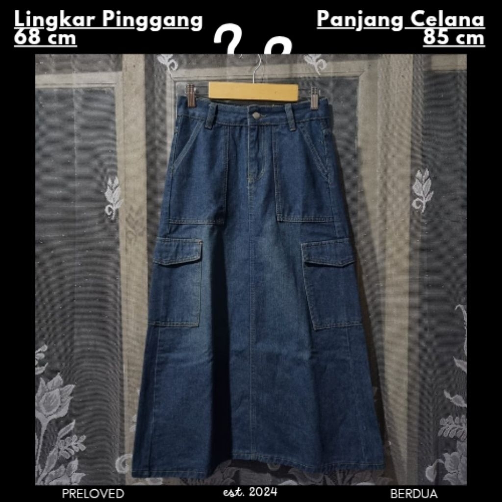 CHECKOUT PRELOVED Rok Jeans Panjang