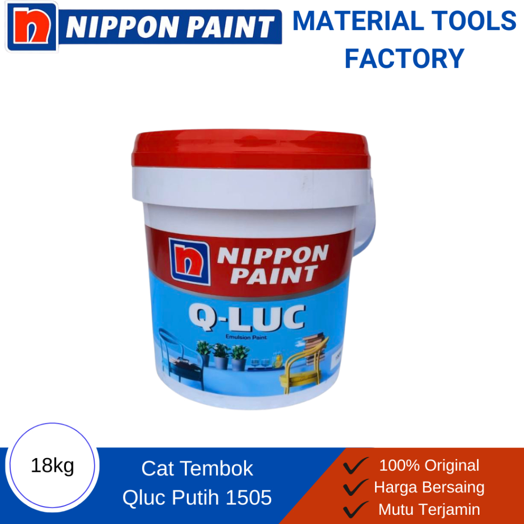 Cat Tembok Qluc 18kg / Cat Tembok Q-luc 18kg / Cat Dinding putih qluc - qluc putih