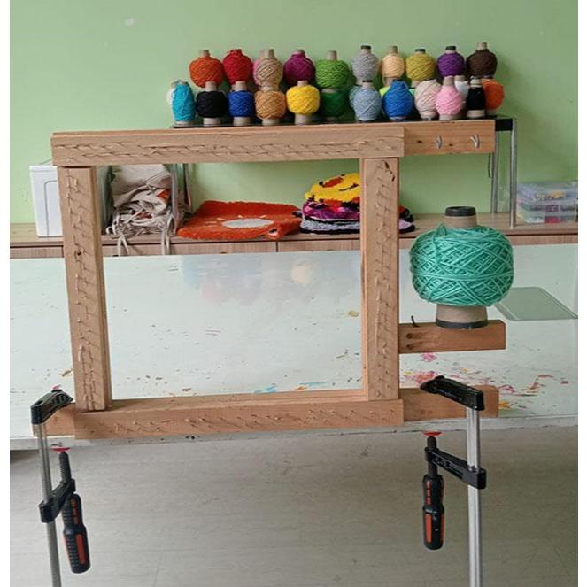 WOOD SQUARE TUFTING GUN RUG FRAME