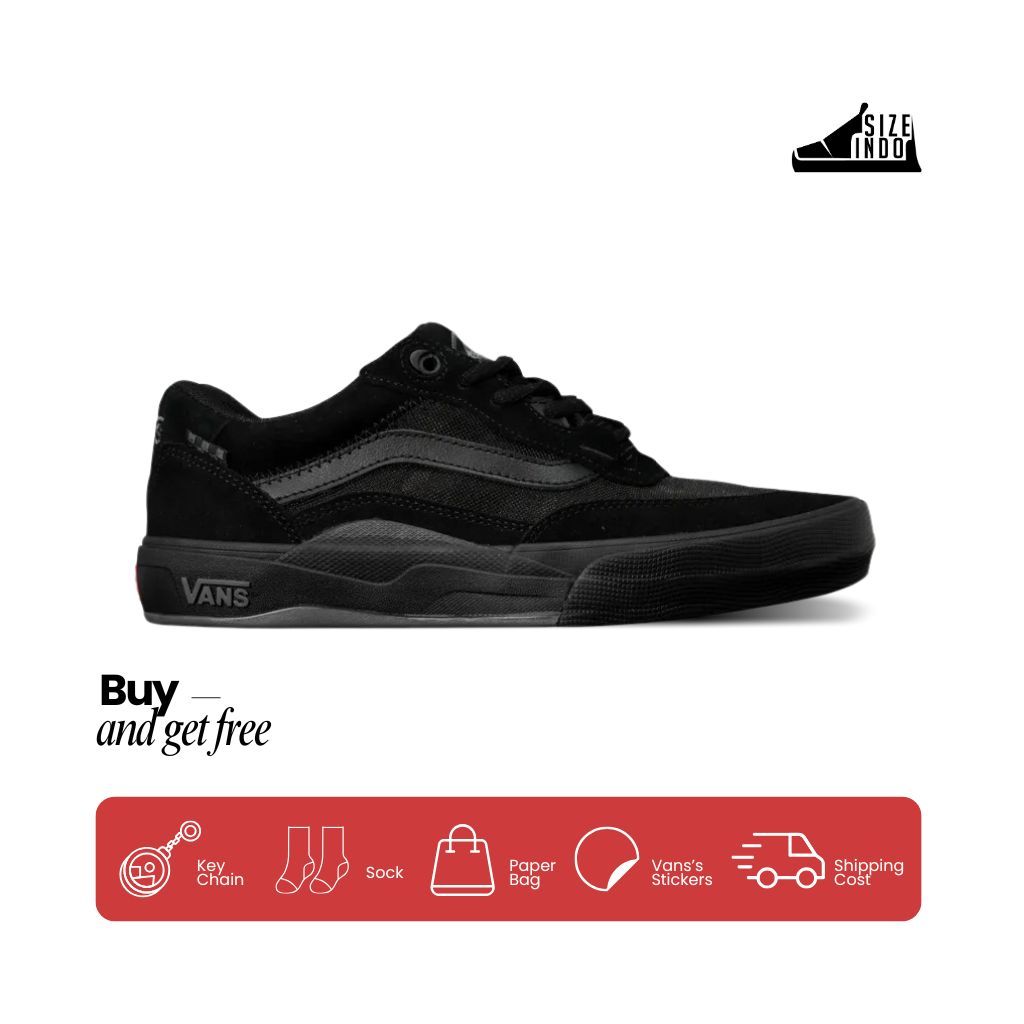 Sepatu Wayvee Skateboarding Fullblack