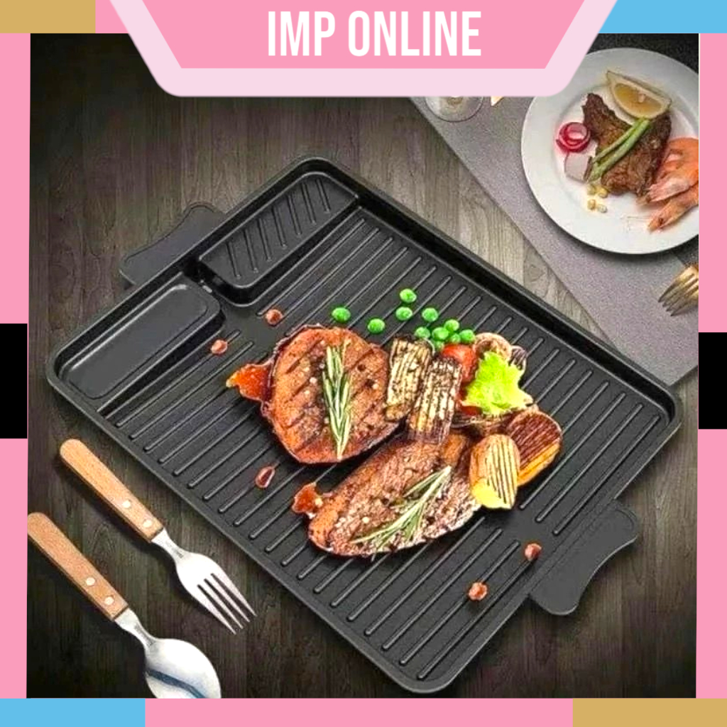 IMP- Panci Panggang Yakiniku BBQ Grill Pan BBQ ANTI LENGKET Kualitas Bagus
