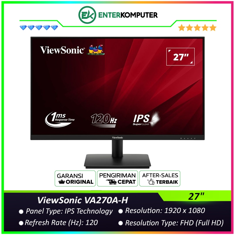 ViewSonic VA270A-H 27" FHD IPS 120Hz Monitor / Monitor 27 inch