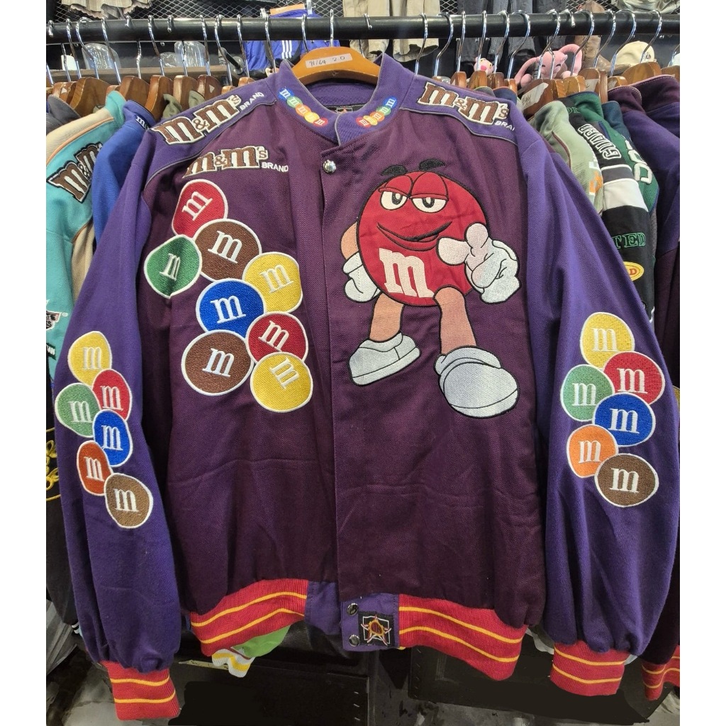 VINTAGE M&M’s JACKET – PURPLE EDITION VINTAGE NASCAR JACKET (IMPORTED)