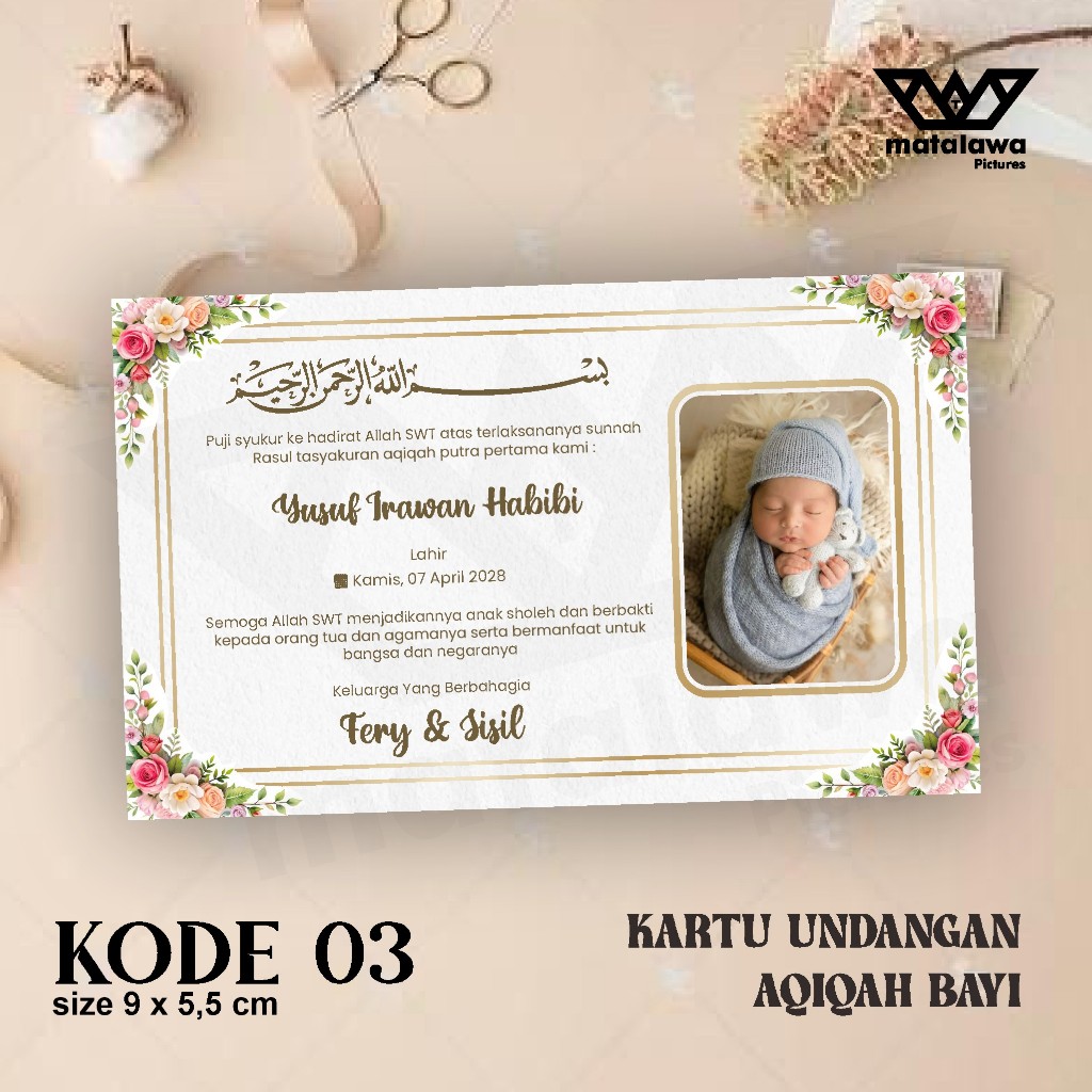 

Cetak Kartu Stiker Tasyakuran Aqiqah Sticker Ucapan Selapanan Bayi Kelahiran 4 7 Bulanan Kehamilan 3