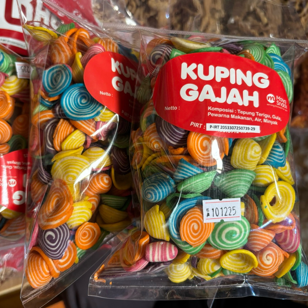 

KUPING GAJAH MINI PELANGI ENAK 250GR