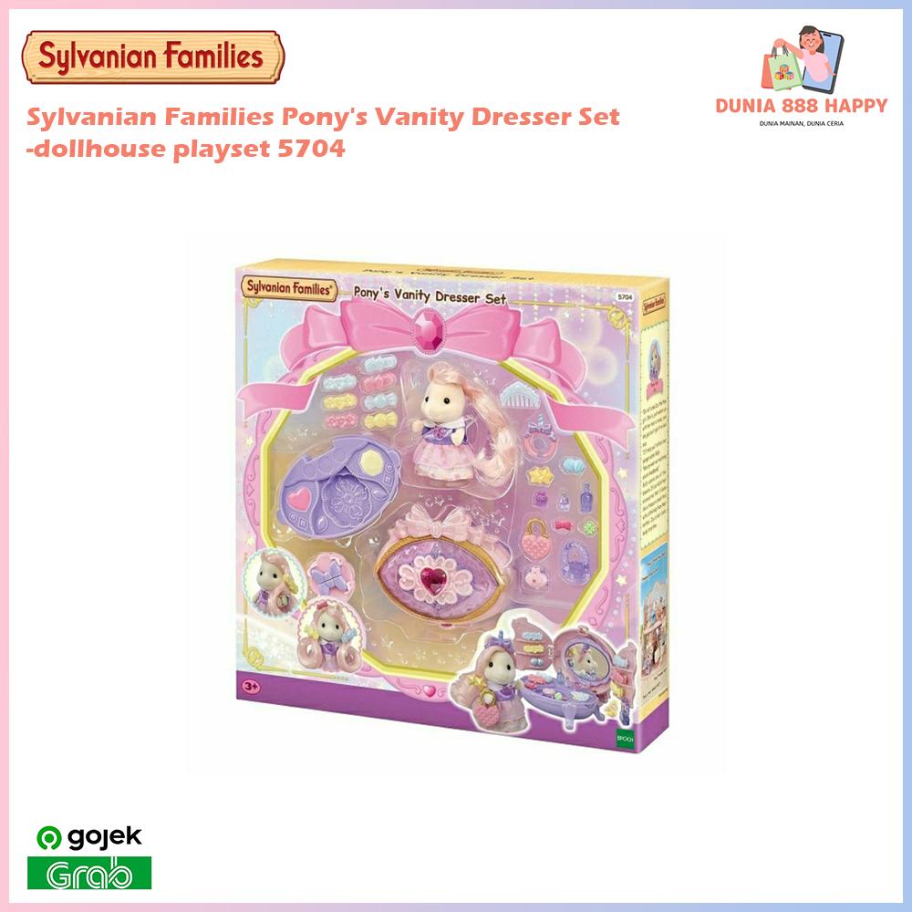 Sylvanian Families Pony's Vanity Dresser Set -dollhouse playset 5704