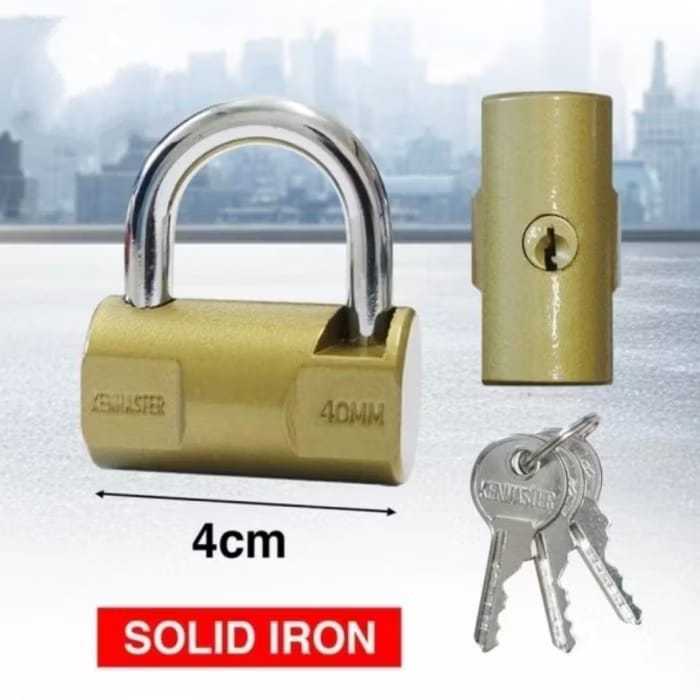 KENMASTER GEMBOK  40mm KM-119 - KENMASTER Gembok Anti Maling - Gembok Pagar - Kunci Gembok KENMASTER