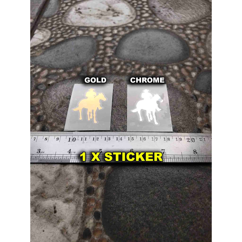 Sticker Logo Penunggang Kuda Aestetik for Headstock Gitar Les Paul Model Gibson Lp Sg Elektrik Akust