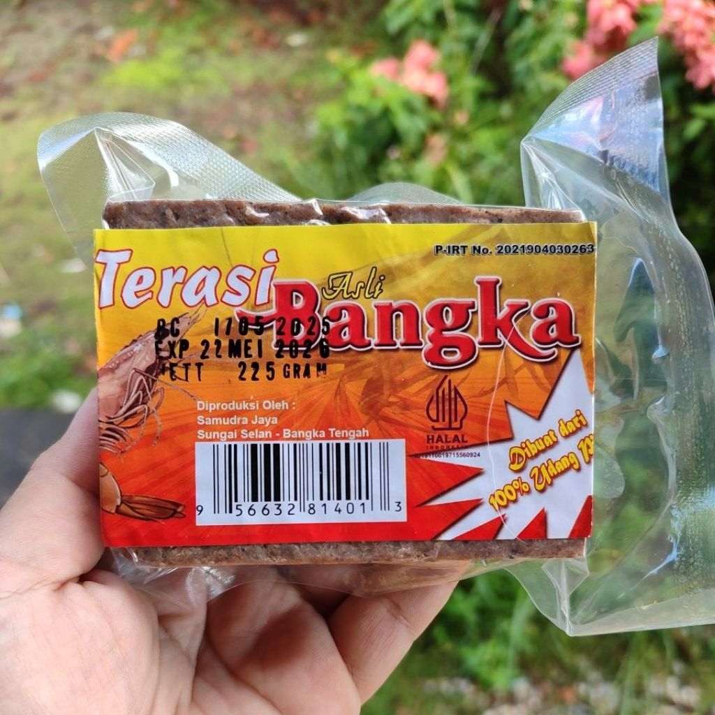 

Terasi Bangka Asli Udang Toboali Bangka 225gram belacan bangka terasi udang bangka
