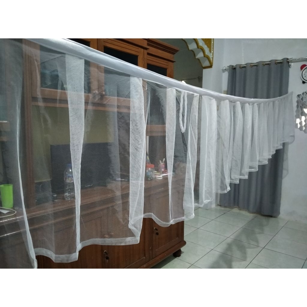 skriting /tirai kain tile (( tanpa lampu))