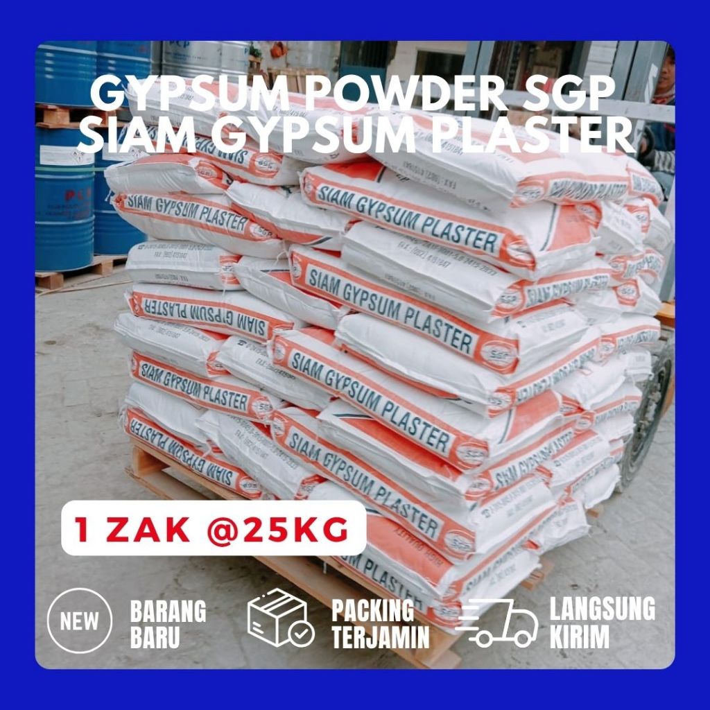 Bubuk CASTING gipsum - gypsum powder SGP SIAM GYPSUM PLASTER 25KG
