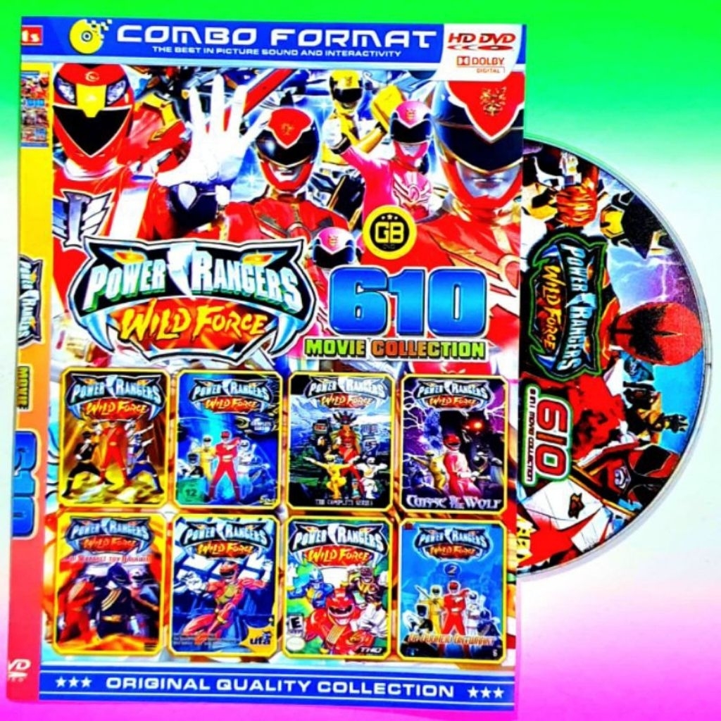 KASET DVD POWER RANGERS WILD FORCE LENGKAP FULL BOX