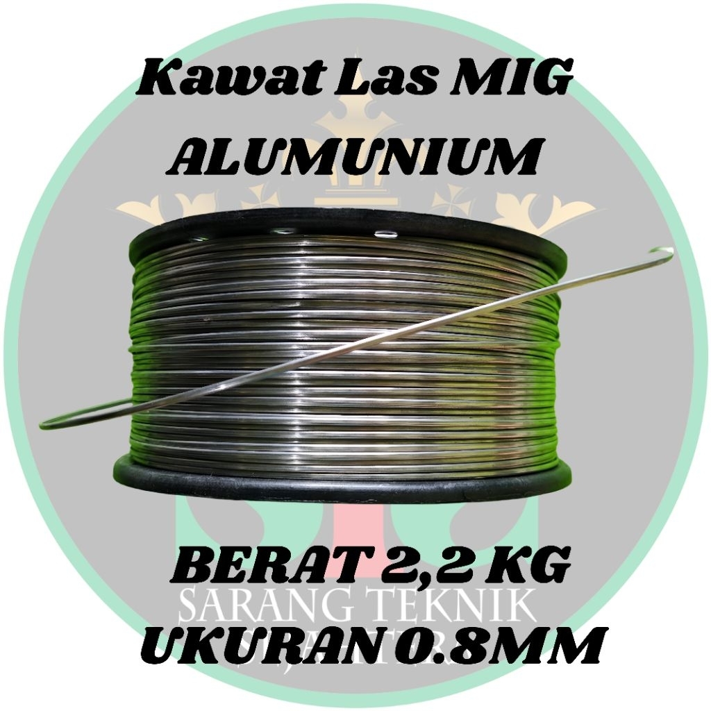 kawat - las - kawat las - kawat las aluminium - las mig - kawat las mig 0.8mm berat 2,2 kg