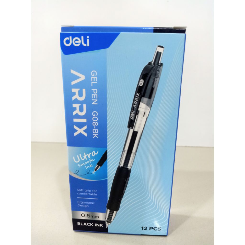 

Deli Pulpen Gel Arrix Gel Pen G08-BK - 1PC