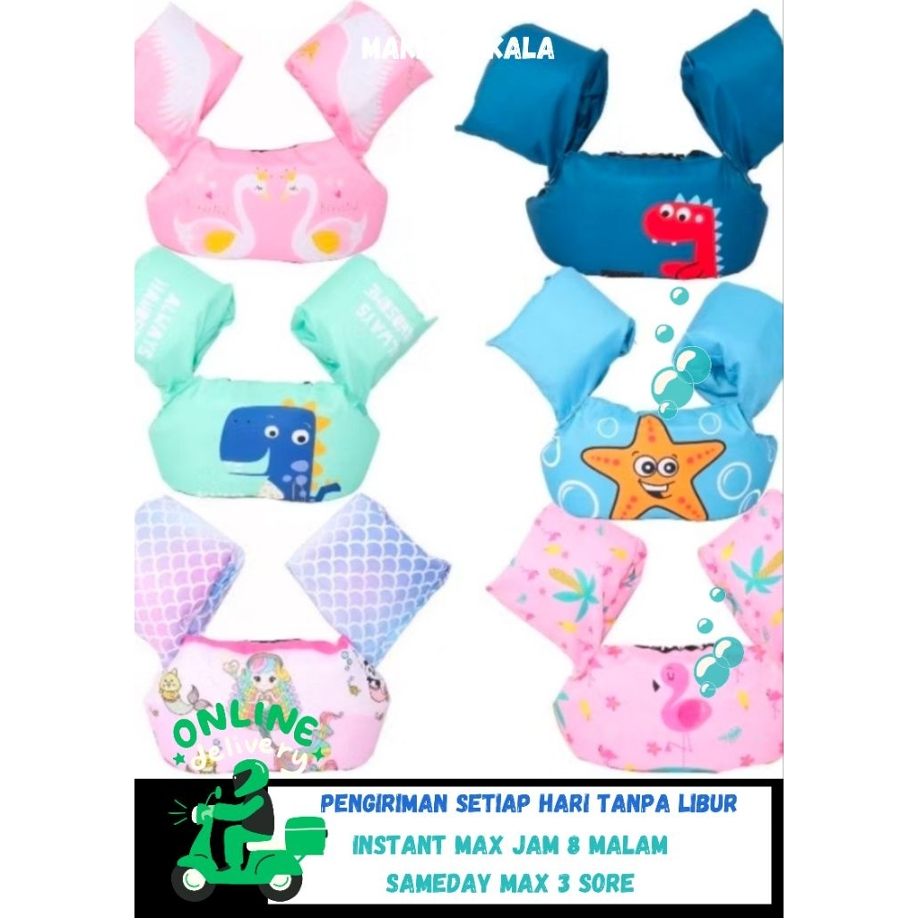 Pelampung rompi renang anak / swim vest / jaket pelampung renang / pelampung renang /pelampung rompi