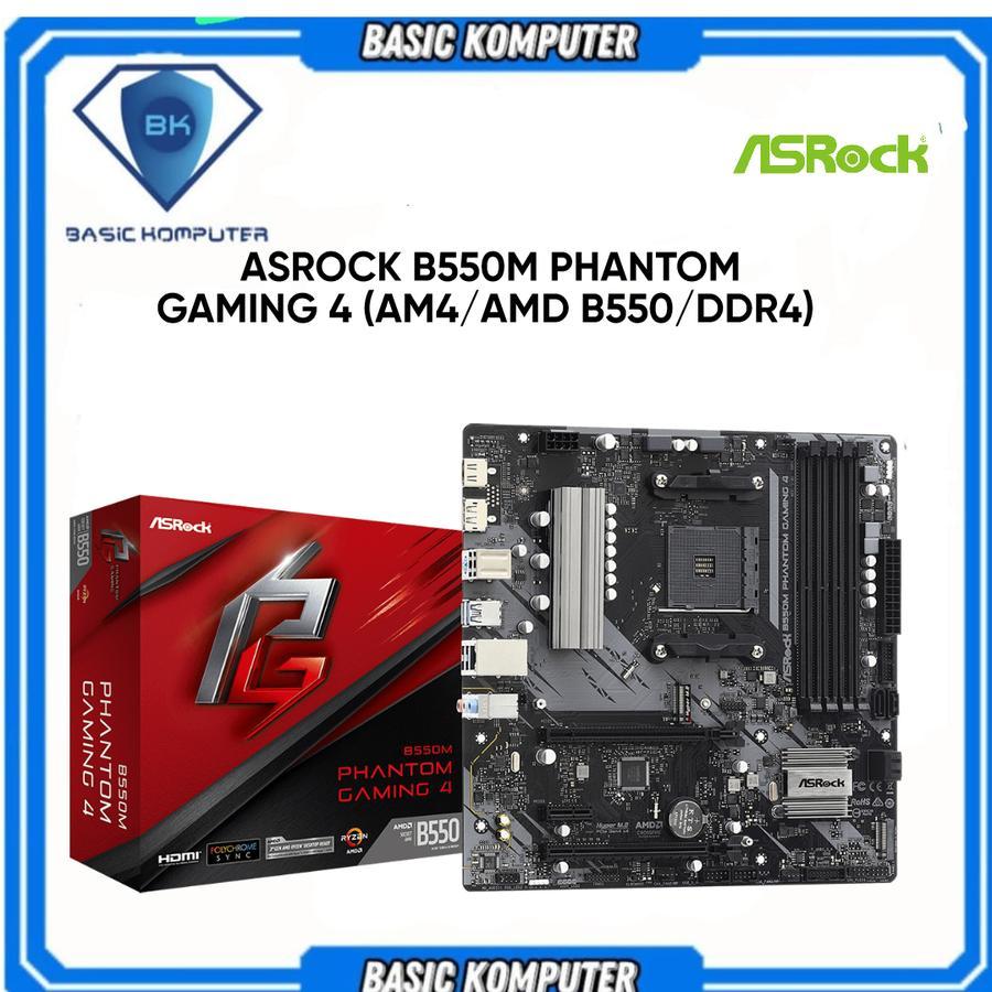 ASROCK B550M PHANTOM GAMING 4 (AM4/AMD B550/DDR4)