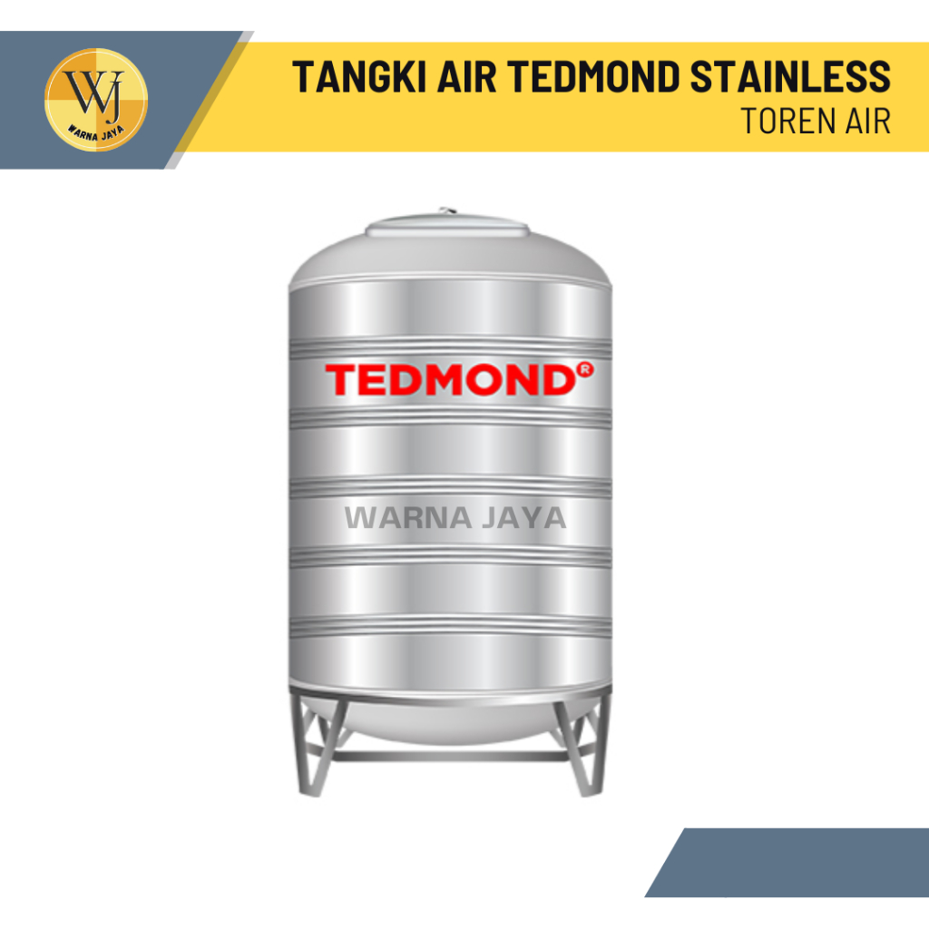 Tangki Air Tedmond Stainless Steel Vertical Horizontal / Tangki Air / Toren Air / Tandon Air |Nota|