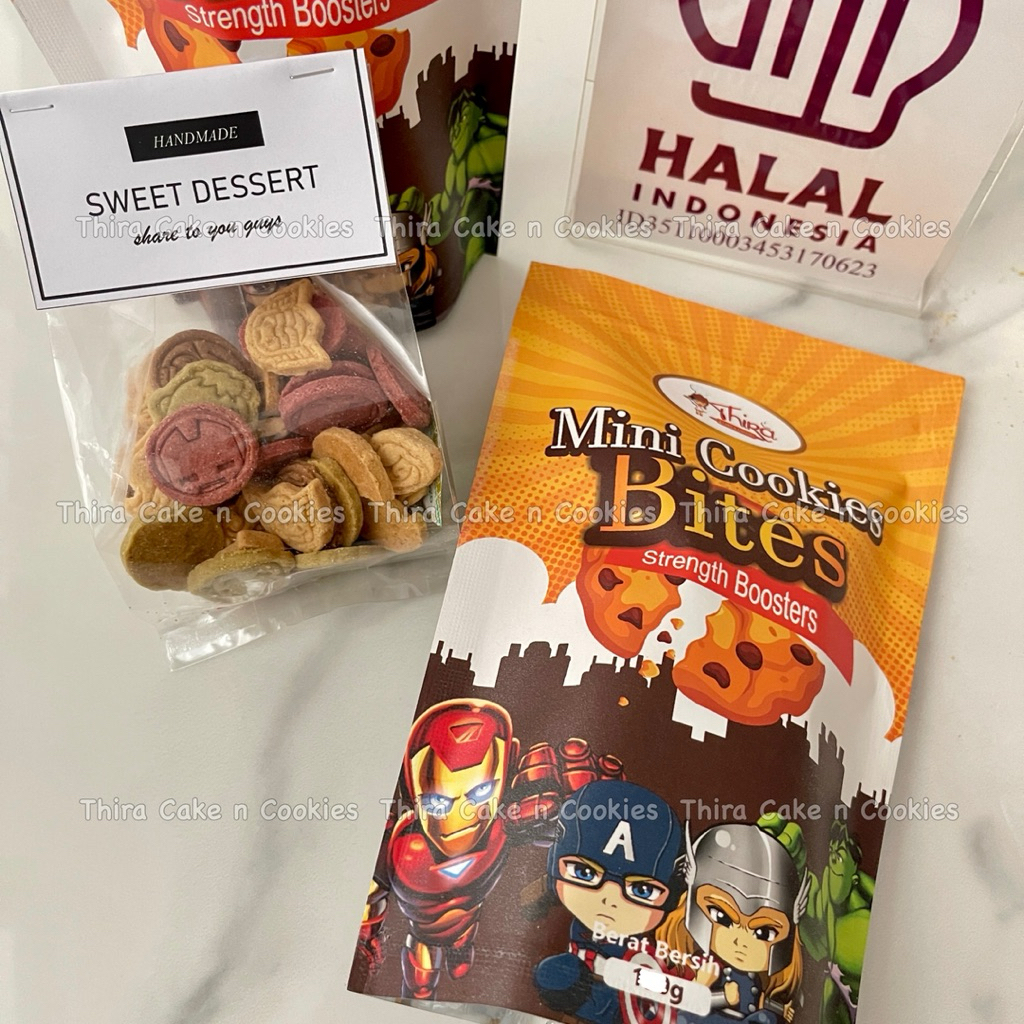 

gebyar 6.6 promo gluten free mini bites cookies avengers superhero marvel kukis cemilan snack kue kering