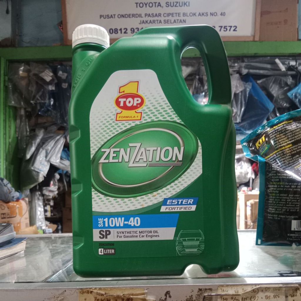 TOP 1 Zenzation 10W-40 Oli Mesin Bensin