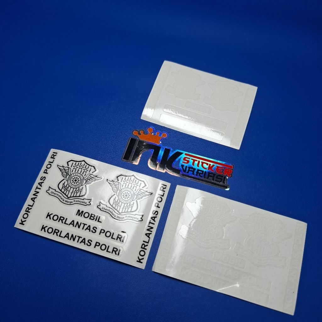Sticker stiker Plat Nomor Korlantas Princutt Transparan
